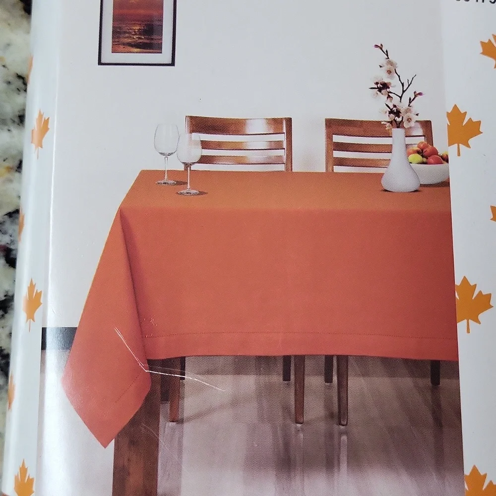 Orange Large Tablecloth